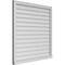 Ekena Millwork Vertical Surface Mount PVC Gable Vent w/ 2"W x 2"H , Brickmould Sill Frame, 40"W x 40"H GVPVE40X4003SN - alternate 4